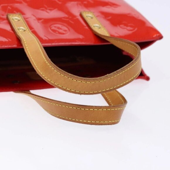 LOUIS VUITTON Monogram Vernis Reade PM Hand Bag Red Rouge M91088 LV Auth ep10371 - Picture 8 of 16